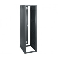 41 SPACE (71-3/4"), 27" DEEP STAND ALONE BGR RACK WITH REAR DOOR, BLACK FINISH
