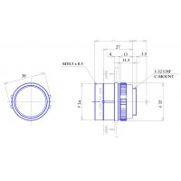 1/2 inch 12.0mm F1.4-Close Manual Iris Lens